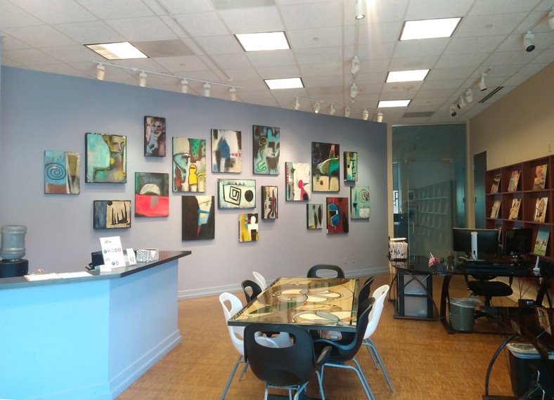 copper paintings installation